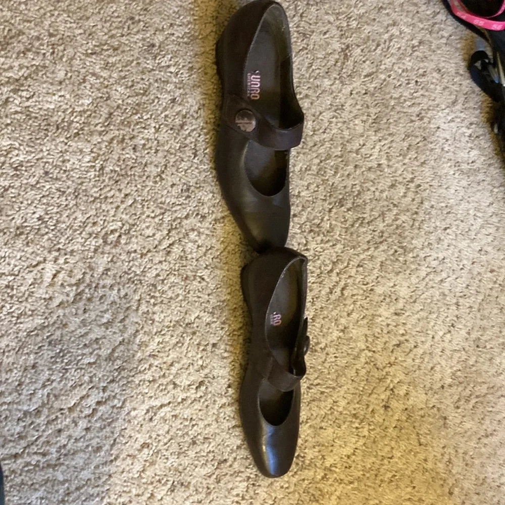 Monroe American Dress Wedge Shoes in Brown Leather Size 9.5 Narrow